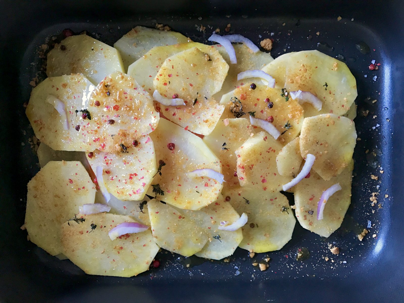 Salmone al forno in crosta di patate con profumo di aneto ...