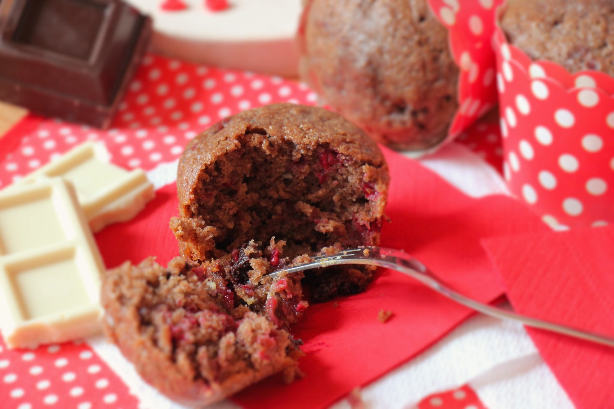 muffin cioccolato e lamponi_spadelliamo